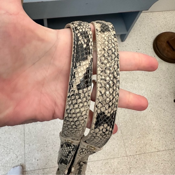 Alexis Hudson Chelsea Hobo Python Shoulder Bag Large Purse Snake Mob Wife - Picture 6 of 10